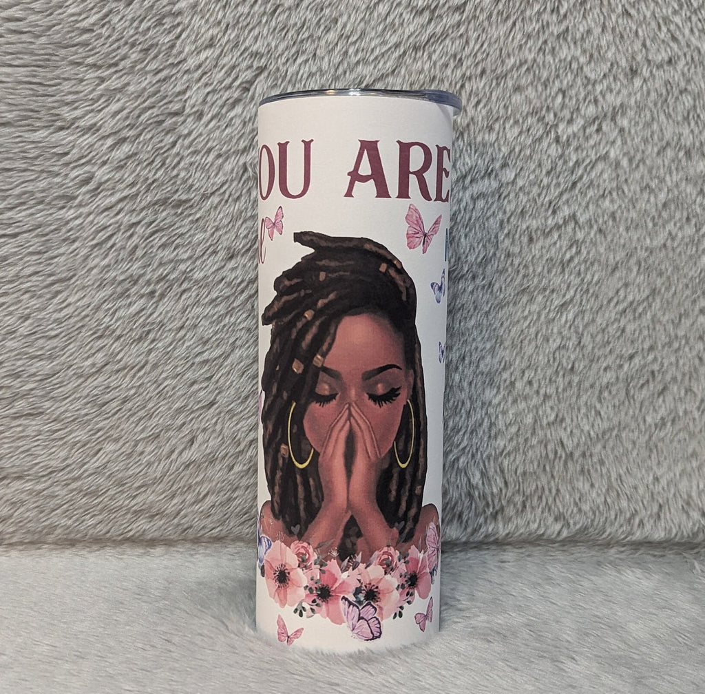 You Are Beautiful Tumbler Featuring Inspirational Bible Verses 20oz With Reusable Straw