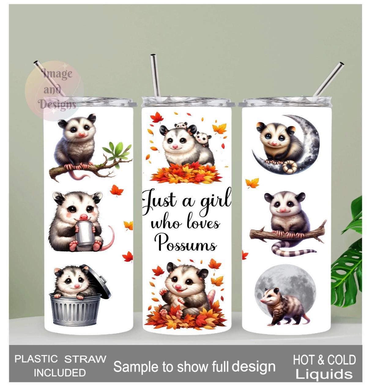 Just a Girl Who Loves Possums 20oz Tumbler