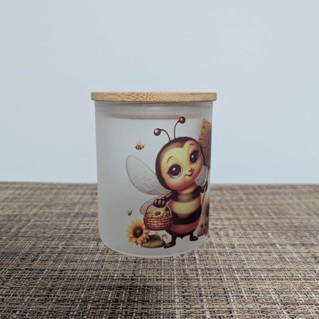 Cute Bee Candle Holder With A Battery Operated Flickering Tea Light