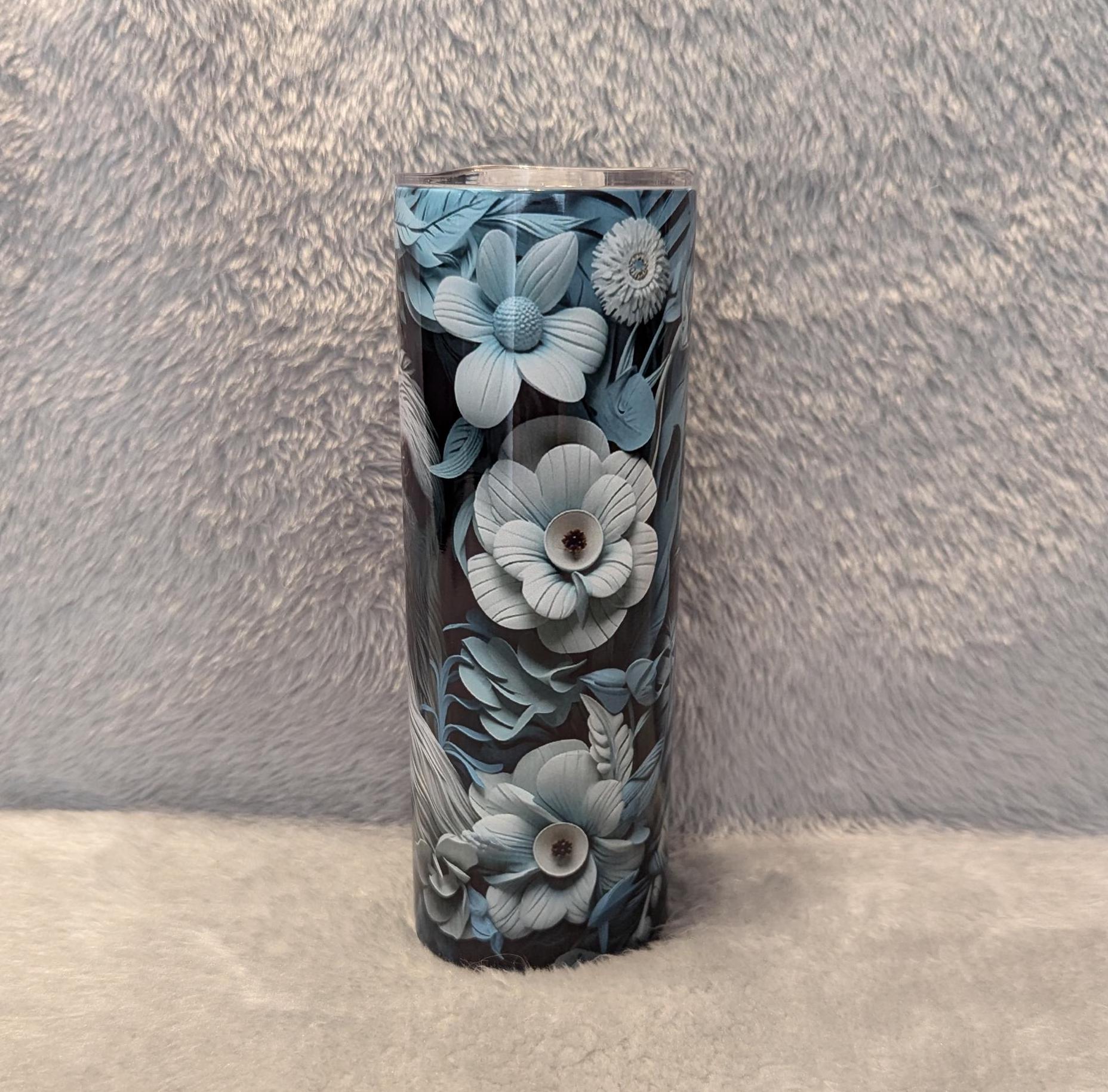 3D Design Sloth Cup 20oz With Reusable Straw, Can Be Personalized