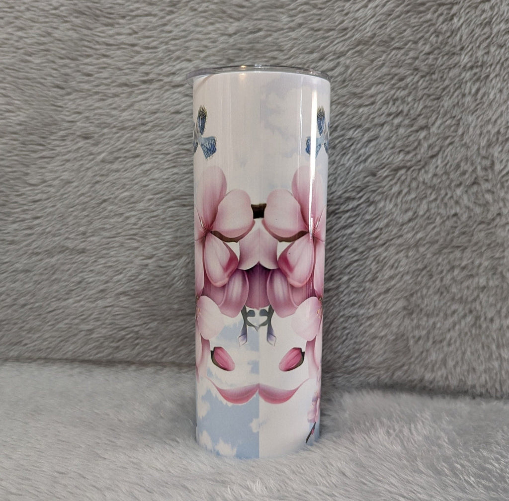 Blue Jay Tumbler 20oz With Reusable Straw, Can Be Personalized