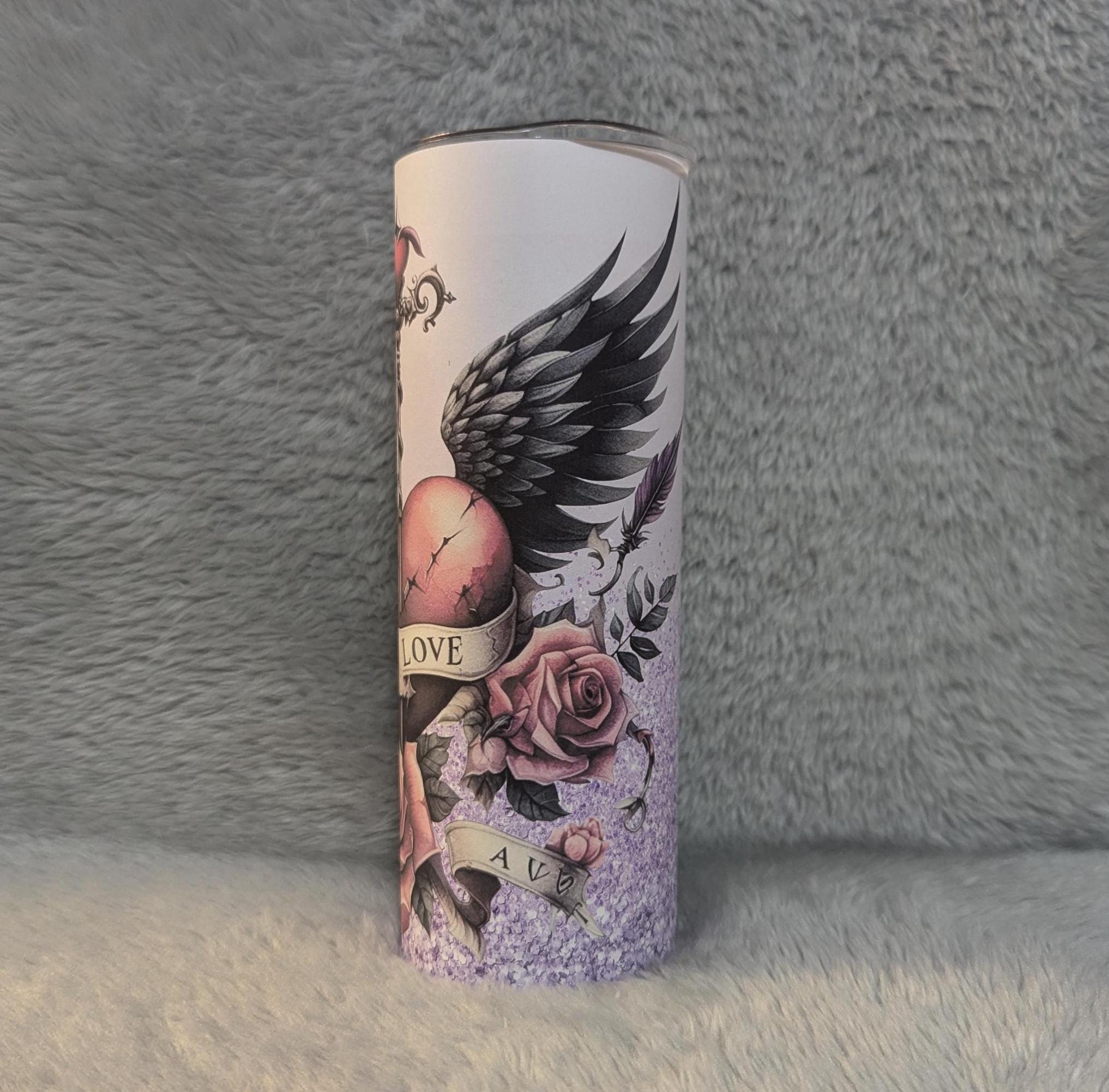 Gothic Love Tumbler 20oz With Reusable Straw