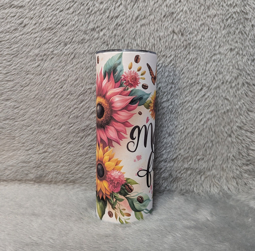 Mom Fuel Tumbler 20oz With Reusable Straw