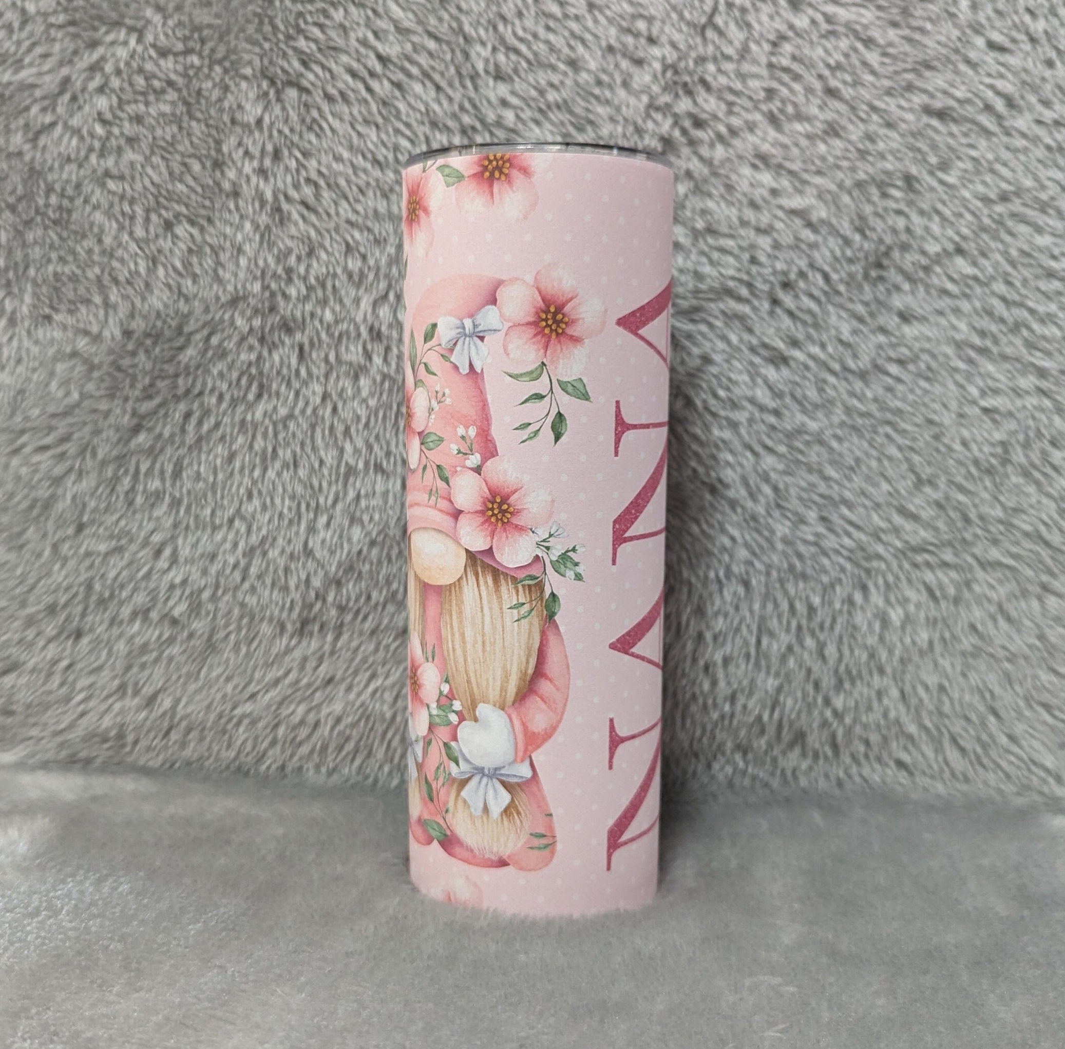 Nana Gnome Tumbler 20oz With Reusable Straw