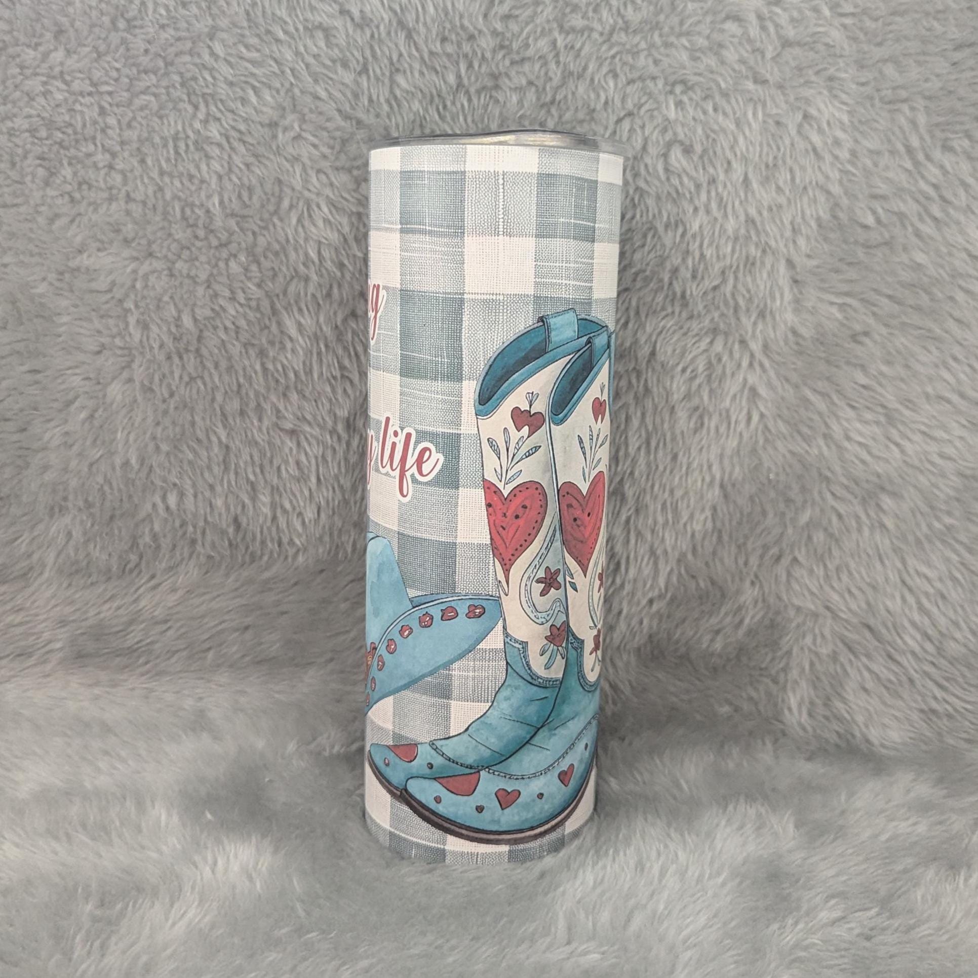 Country Girl Tumbler 20oz With Reusable Straw, Can Be Personalized