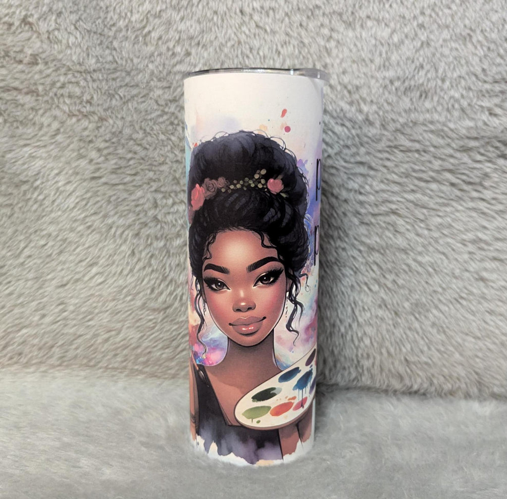 Painting Is My Passion Tumbler 20oz With Reusable Straw, Can Be Personalized