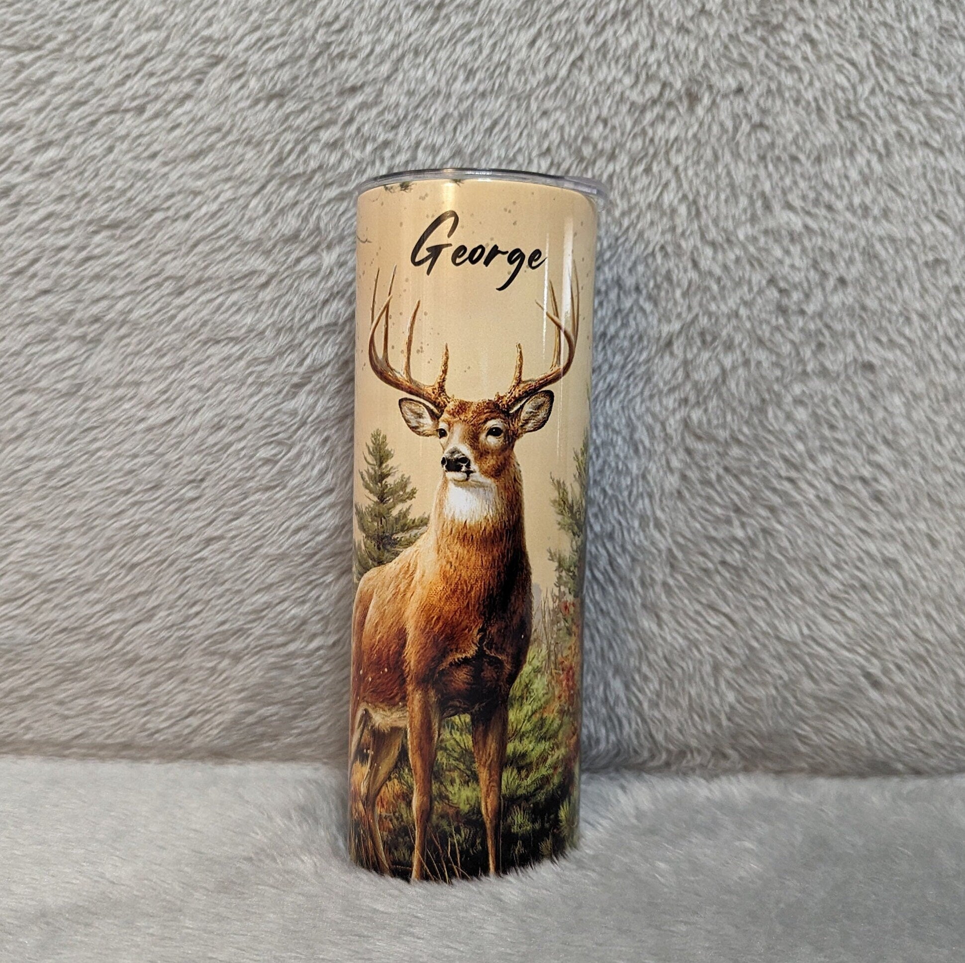 Buck Tumbler 20oz With Reusable Straw, Can Be Personalized