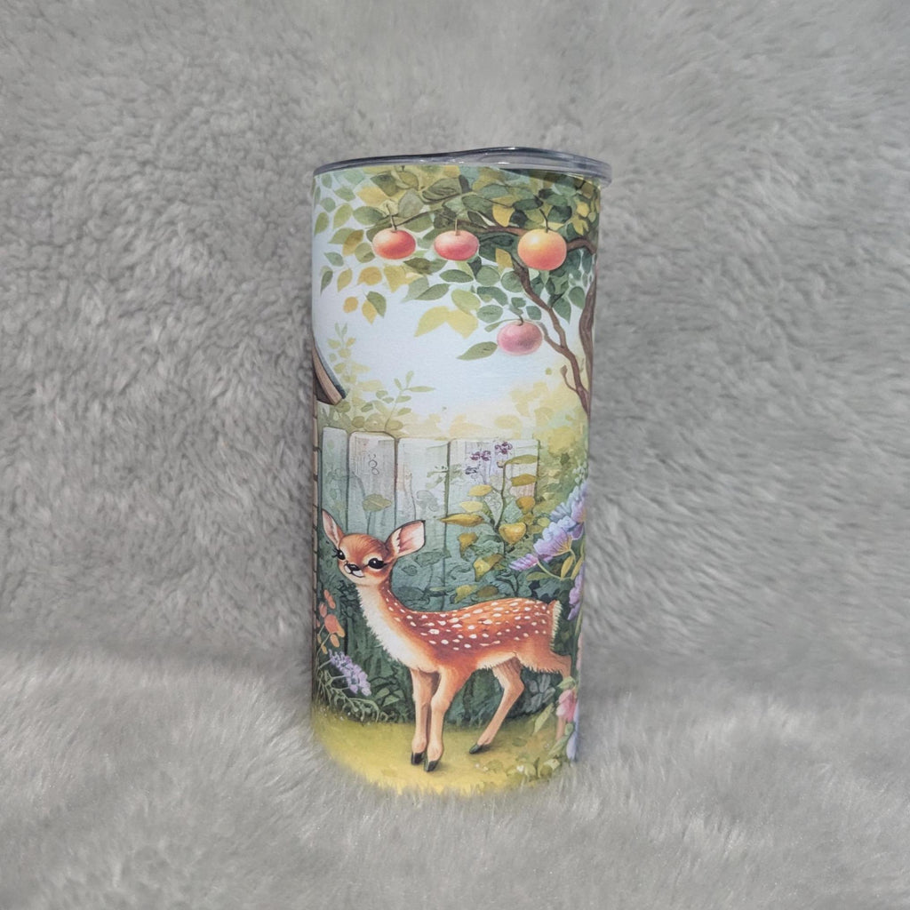 Kids Deer Tumbler 15oz With Reusable Straw, Can Be Personalized