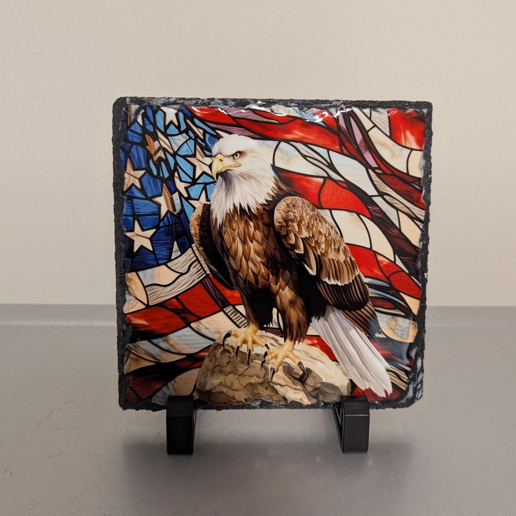 Slate Eagle Picture With Display Legs