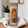 Gnome Tumbler That Says Be Sweet Like Honey 20oz With Reusable Straw