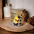 Butterflies are Nature's Angels Butterfly Candle Holder With A Battery Operated Flickering Tea Light