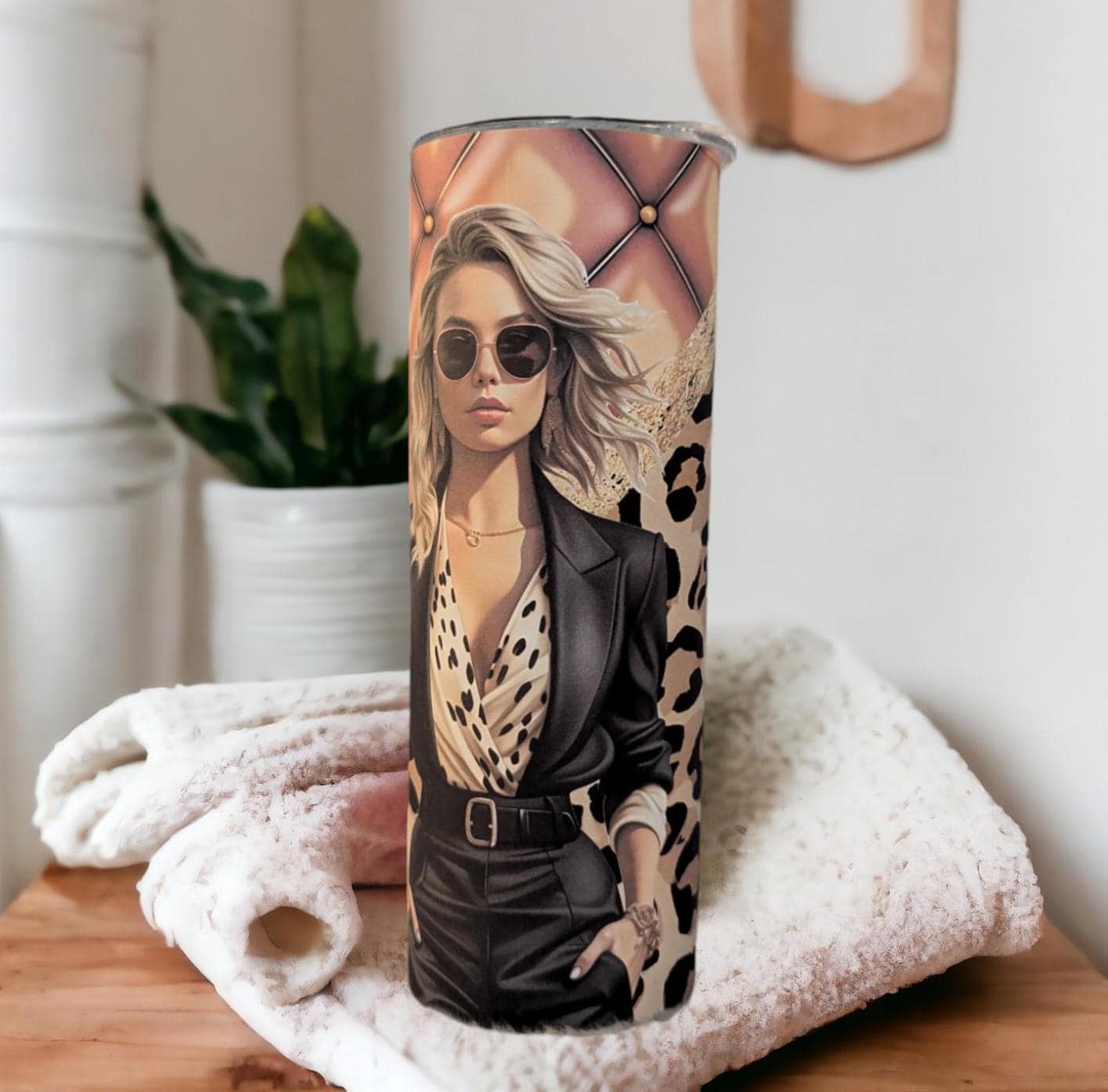 Boss Lady Tumbler 20oz With Reusable Straw, Can Be Personalized