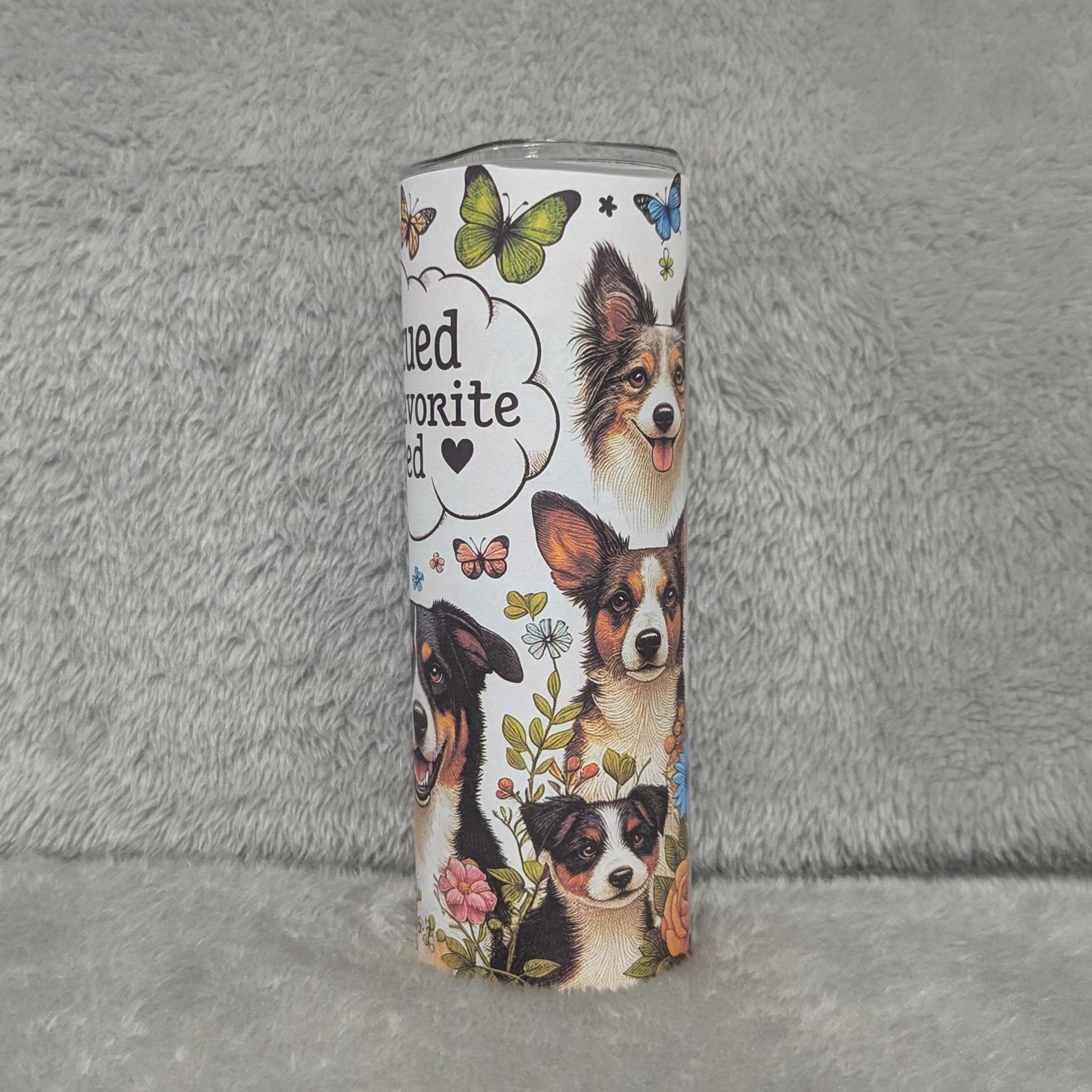 Animal Rescue Tumbler 20oz With Reusable Straw