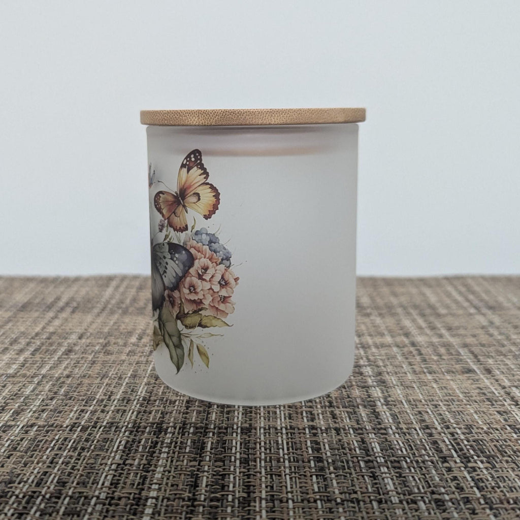 Butterfly Candle Holder With A Battery Operated Flickering Tea Light