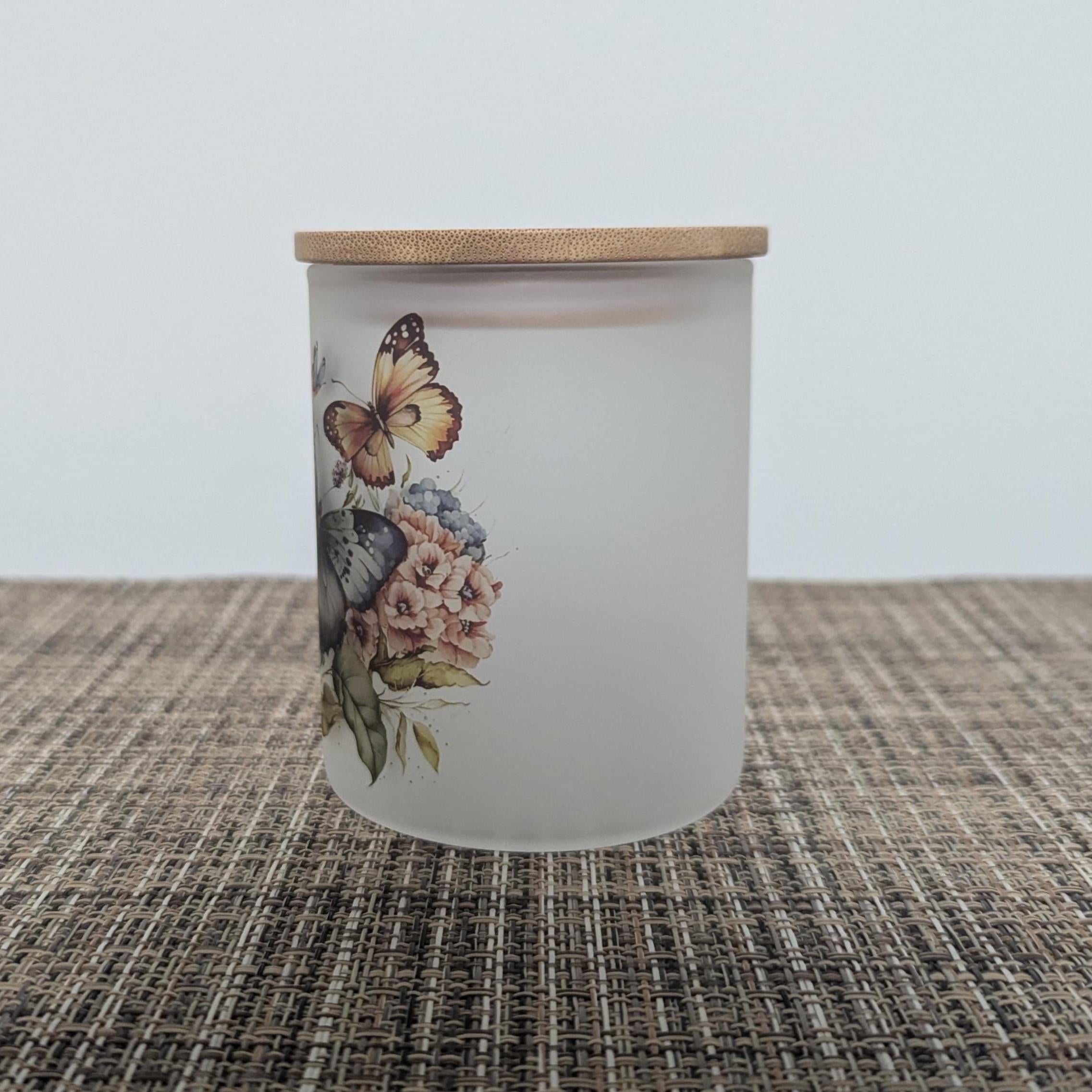 Butterfly Candle Holder With A Battery Operated Flickering Tea Light