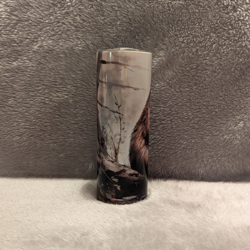 Beaver Tumbler 20oz With Reusable Straw, Can Be Personalized