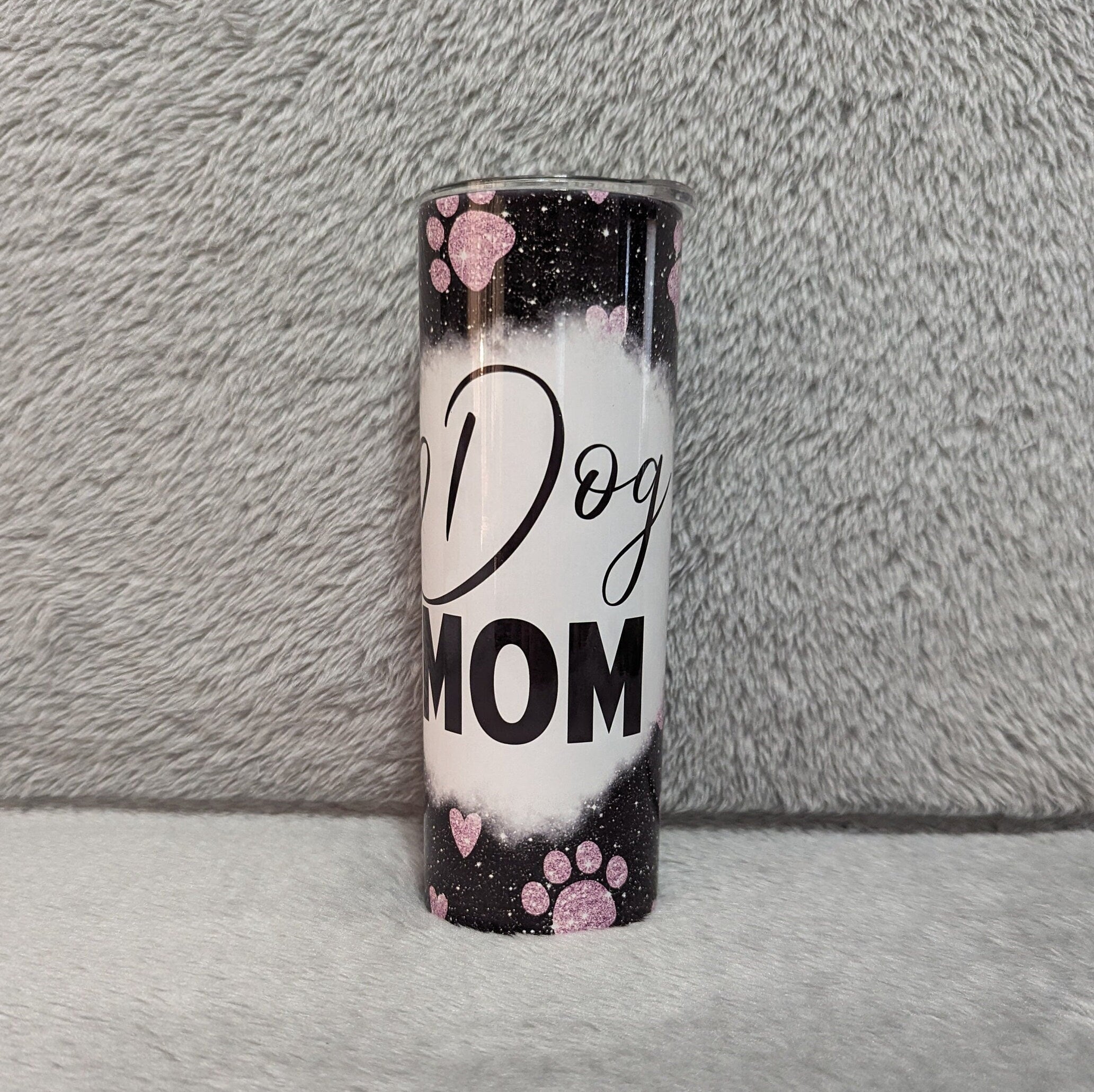 Dog Mom Tumbler 20oz With Reusable Straw
