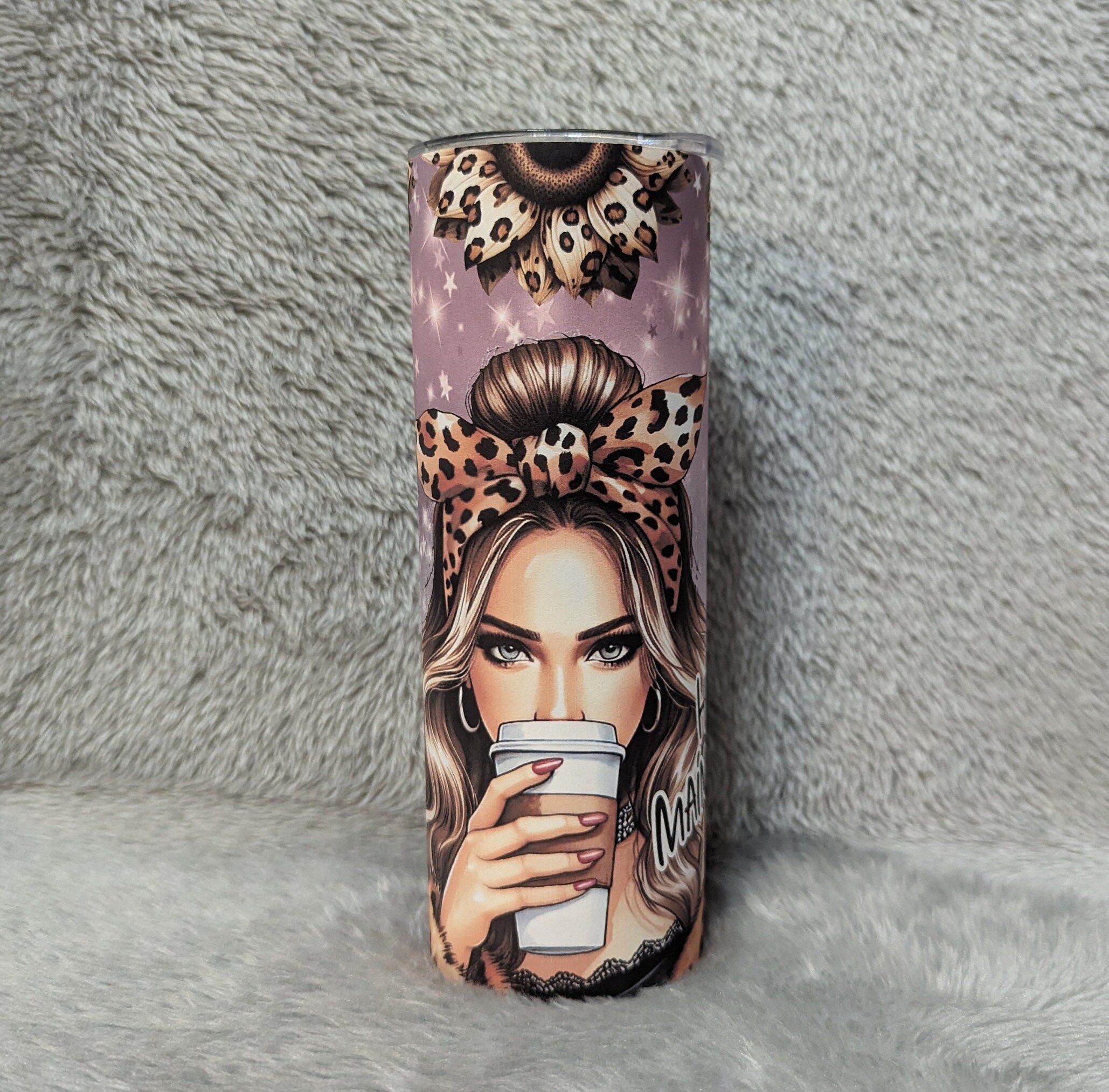 High Maintenance Girl Tumbler 20oz With Reusable Straw, Can Be Personalized