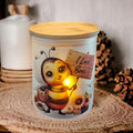 Cute Bee Candle Holder With A Battery Operated Flickering Tea Light