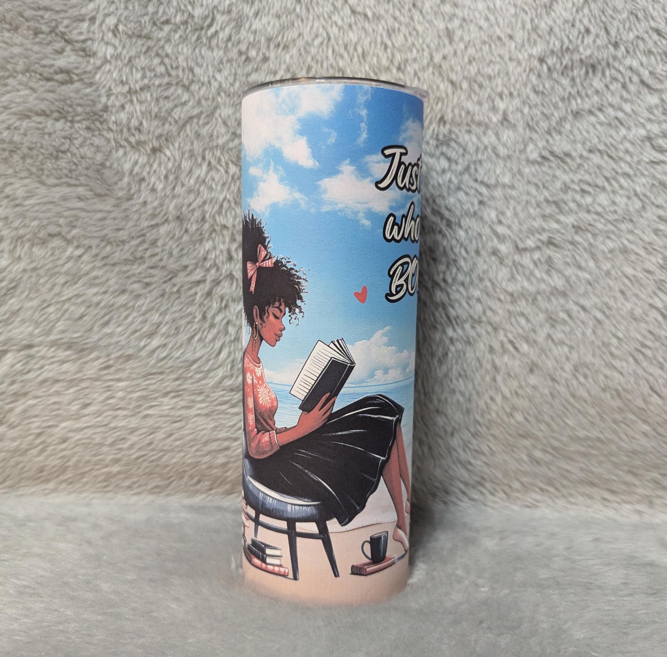 Just A Girl Who Loves Books 20oz Tumbler Can Be Personalized
