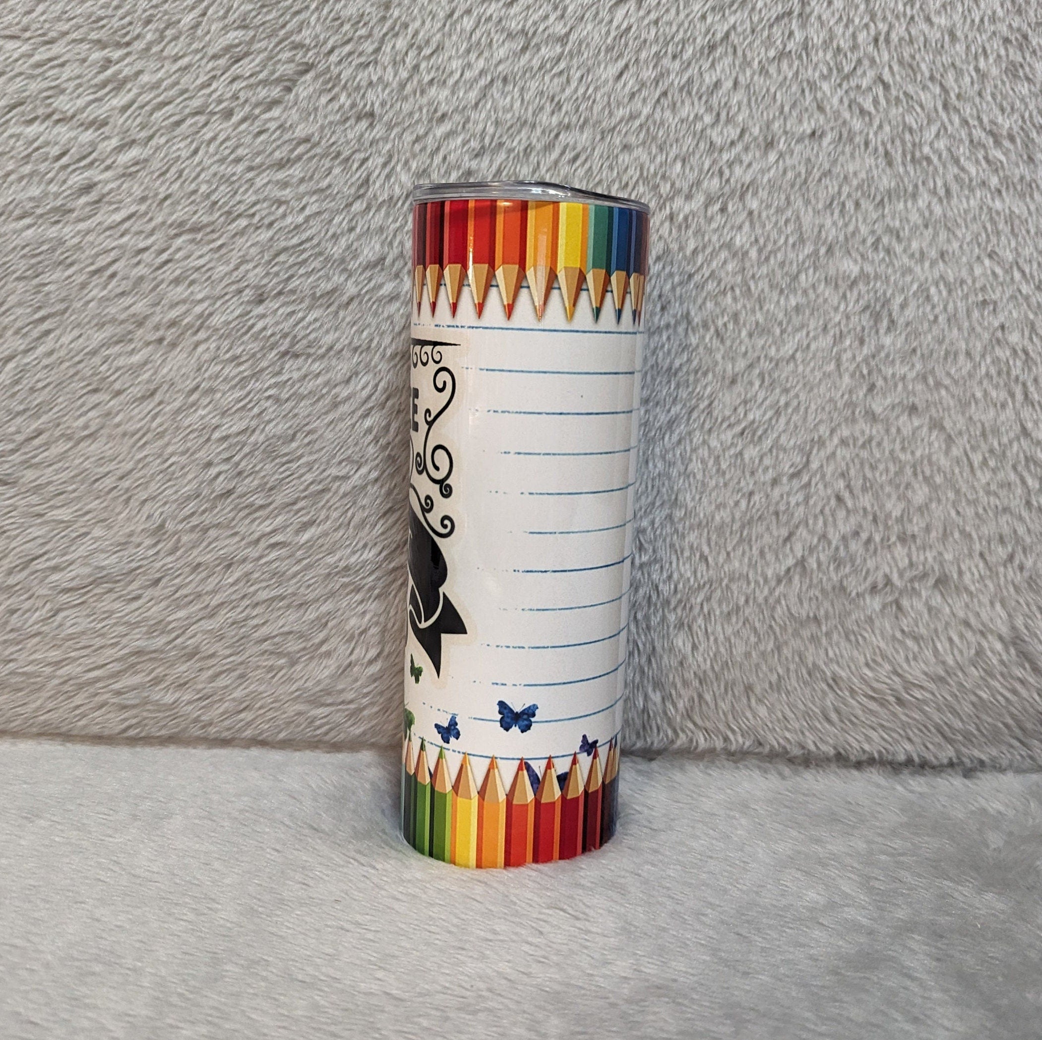 The Influence Of A Good Teacher Can Never Be Erased Tumbler 20oz With Reusable Straw