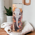 Baby Elephant Tumbler 20oz With Reusable Straw, Can Be Personalized