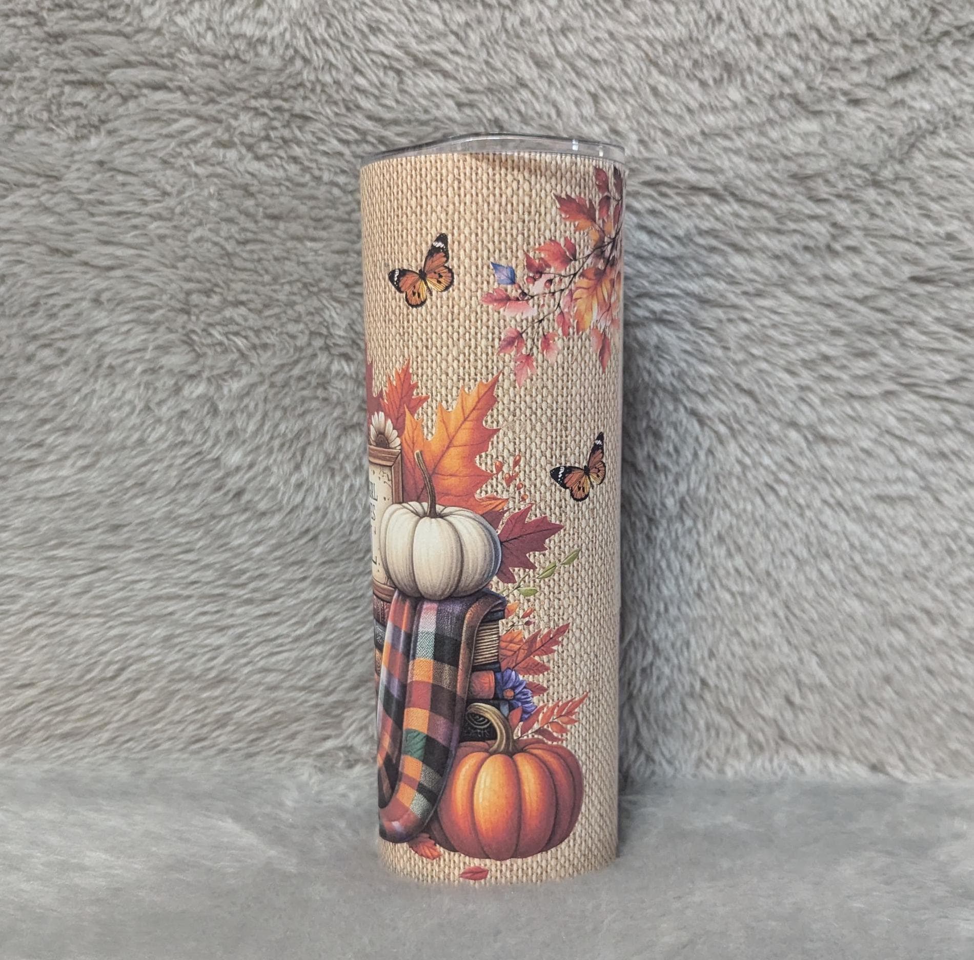 Just A Girl Who Loves Fall Tumbler 20oz With Reusable Straw, Can Be Personalized