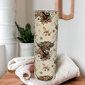 Boho Highland Cow Tumbler 20oz With Reusable Straw, Can Be Personalized