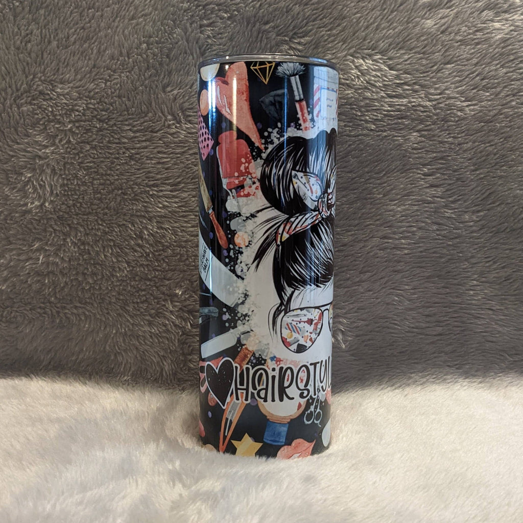 Hair Stylist Tumbler 20oz With Reusable Straw, Can Be Personalized