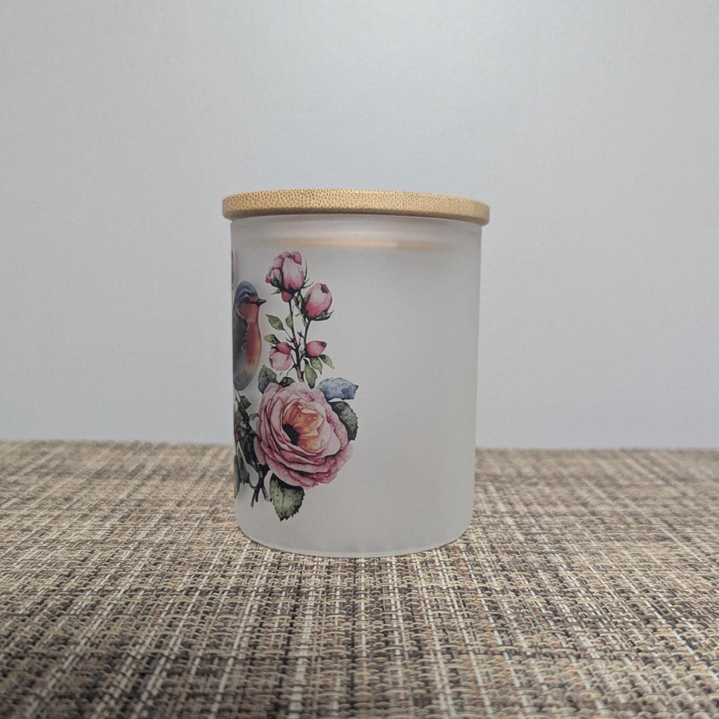Bird Candle Holder With A Battery Operated Flickering Tea Light