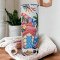Beach Gnome Tumbler 20oz With Reusable Straw, Can Be Personalized