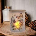 Butterfly Candle Holder With A Battery Operated Flickering Tea Light