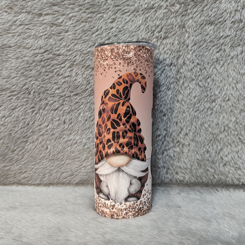 No Talkie Before Coffee Gnome Tumbler 20oz With Reusable Straw