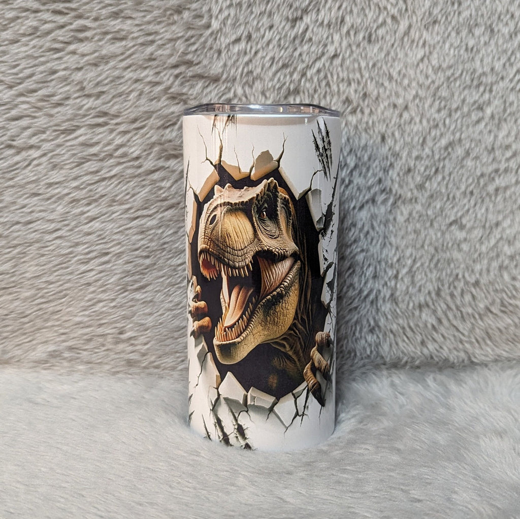 Kids Dinosaur Tumbler 15oz With Reusable Straw, Can Be Personalized