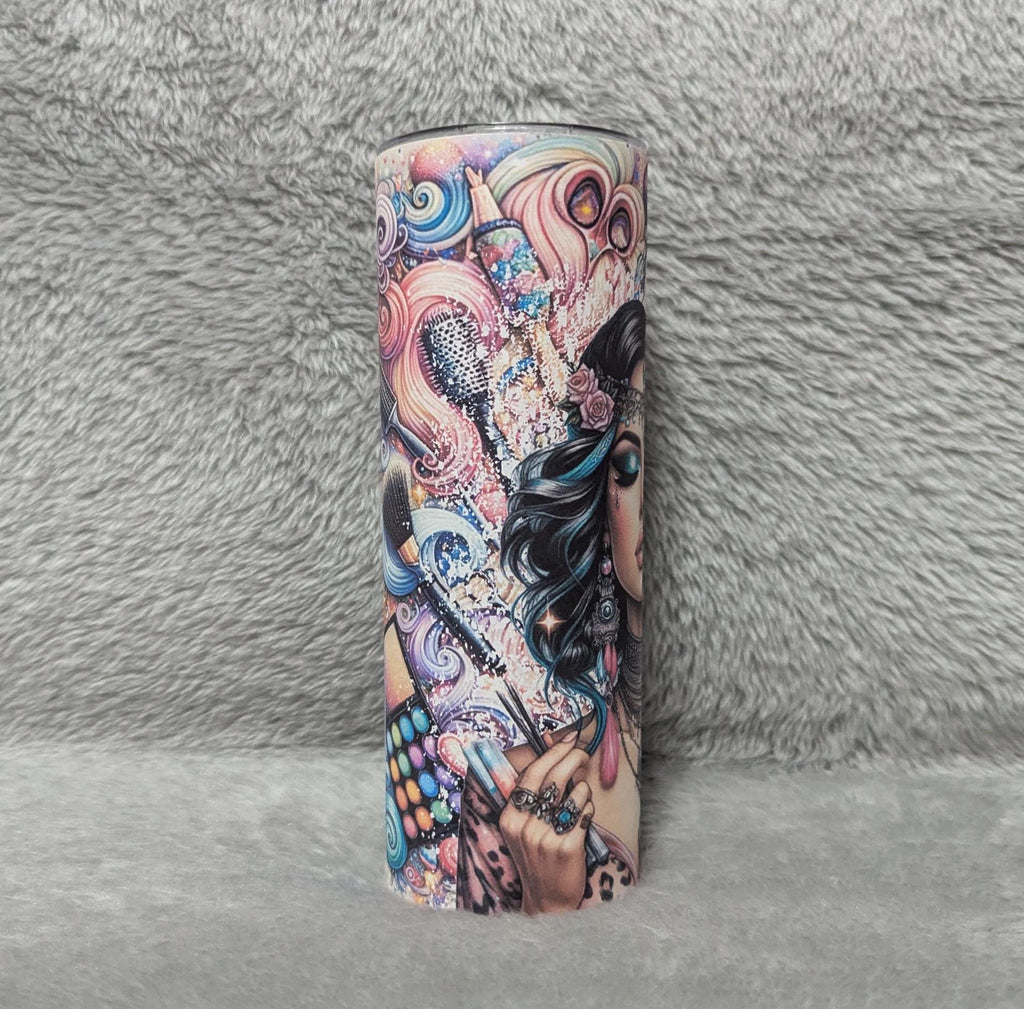 Cosmetologist Tumbler 20oz With Reusable Straw, Can Be Personalized