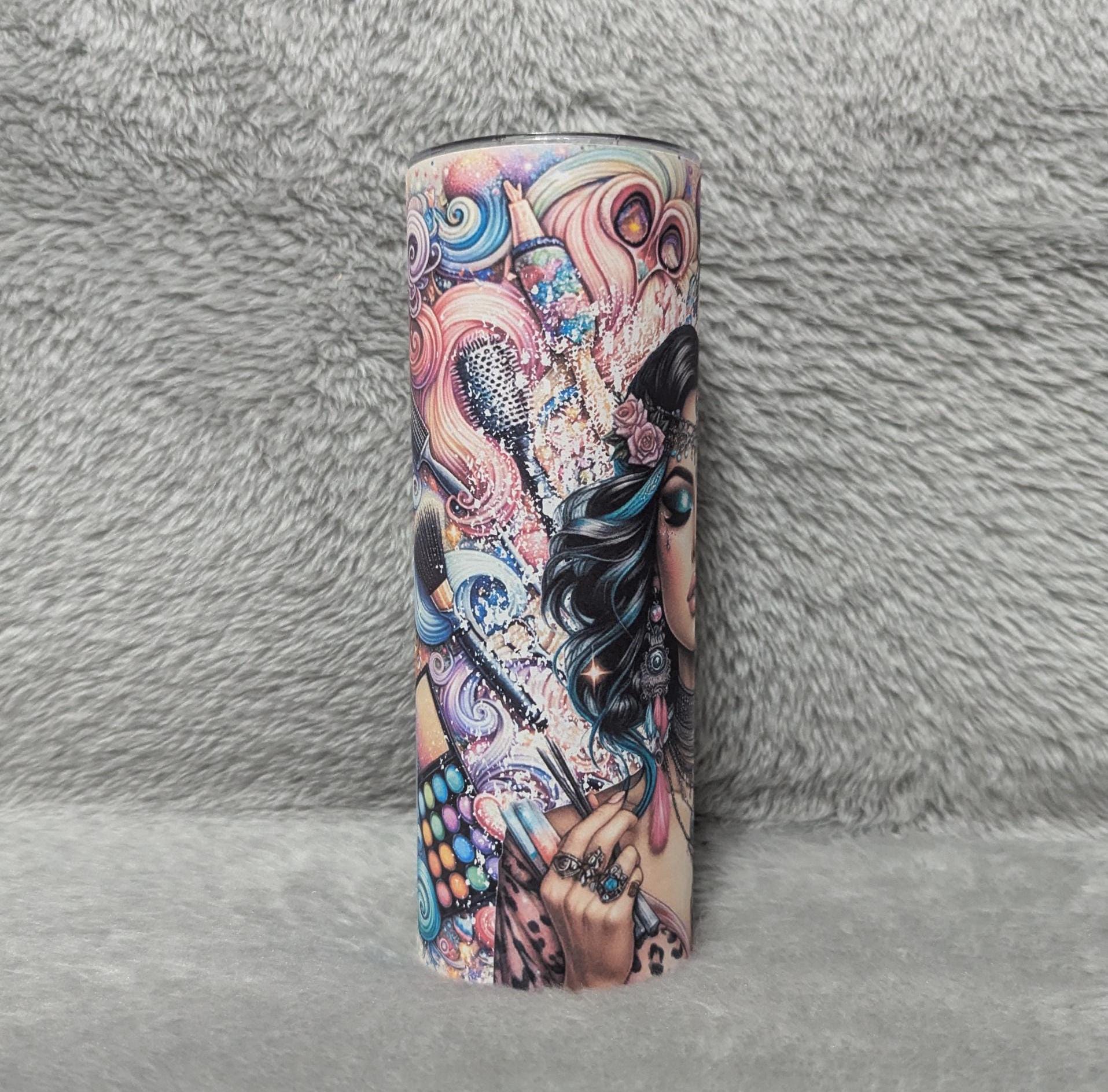 Cosmetologist Tumbler 20oz With Reusable Straw, Can Be Personalized