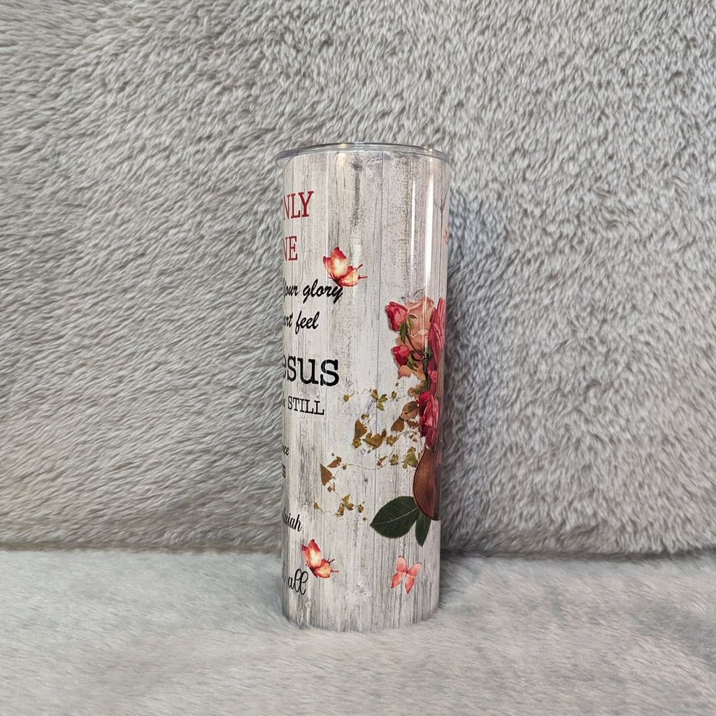 I Can Only Imagine Religious Tumbler 20oz With Reusable Straw