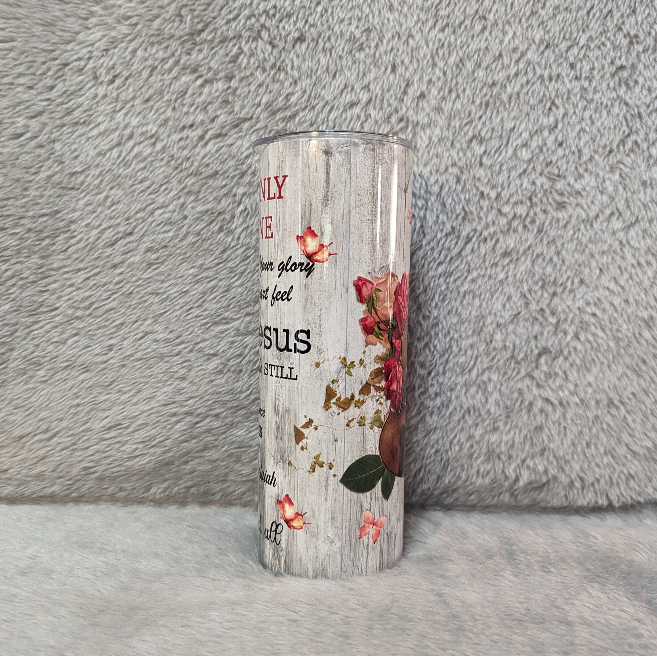 I Can Only Imagine Religious Tumbler 20oz With Reusable Straw