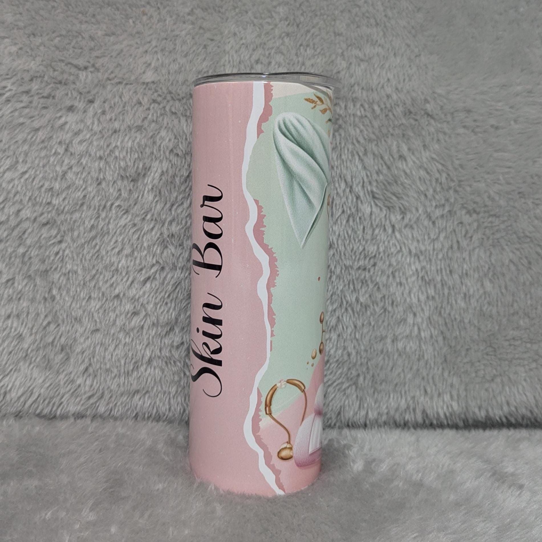 Personalized Esthetician Tumbler 20oz With Reusable Straw