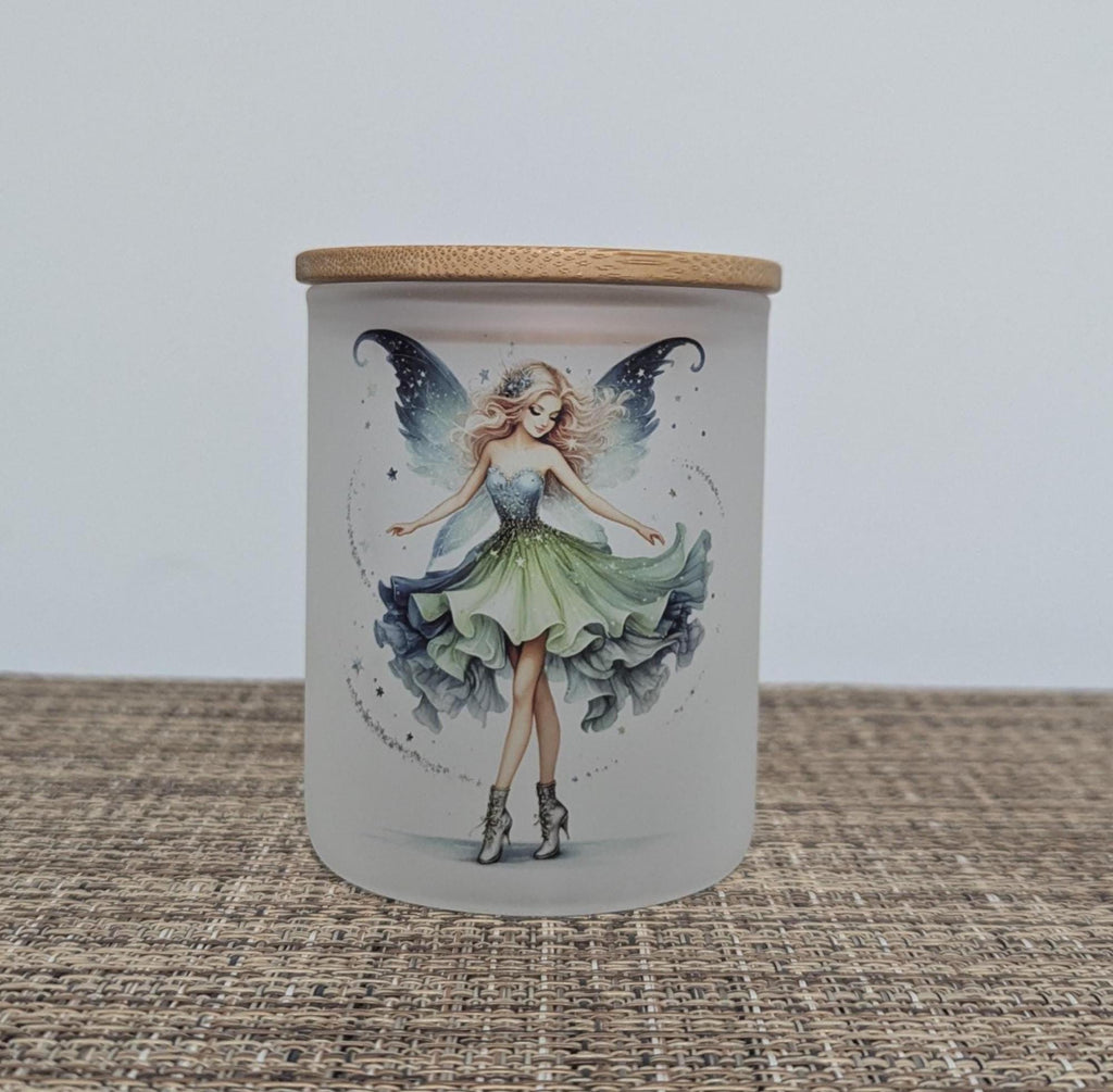 Pretty Fairy Candle Holder With A Battery Operated Flickering Tea Light