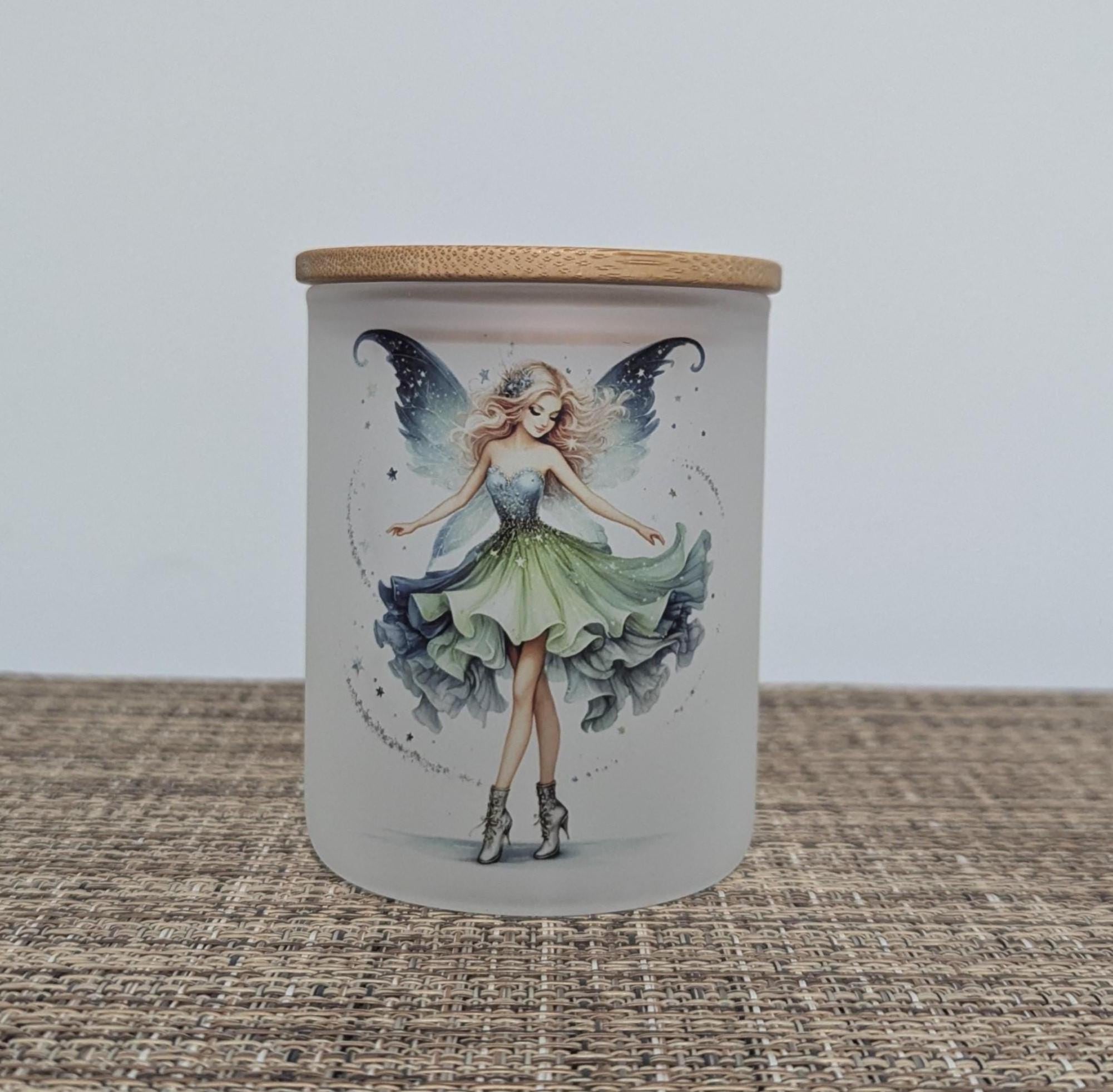 Pretty Fairy Candle Holder With A Battery Operated Flickering Tea Light
