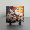 Customizable Slate Wedding Picture With Display Legs