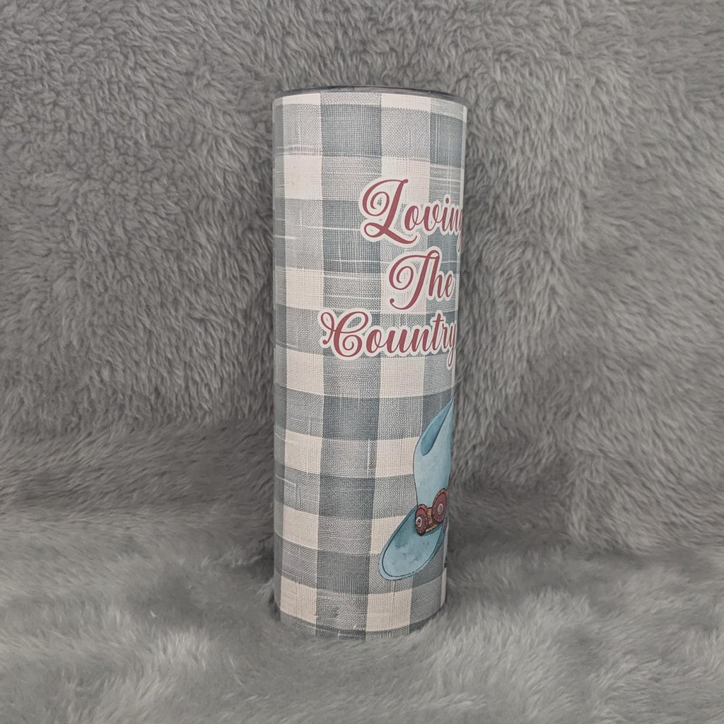 Country Girl Tumbler 20oz With Reusable Straw, Can Be Personalized