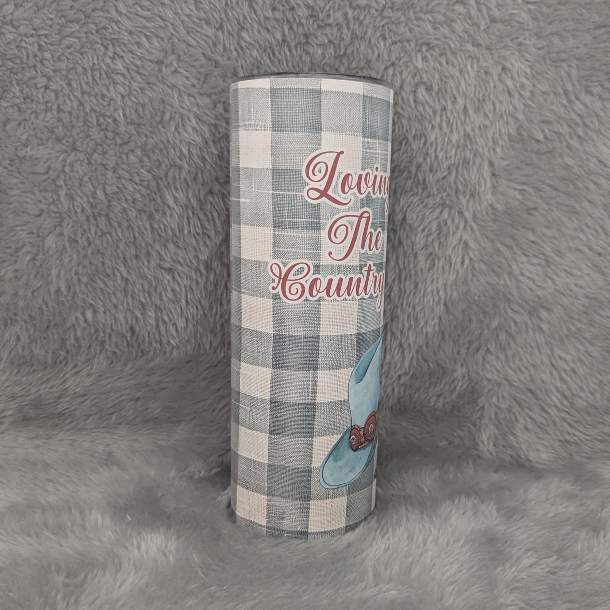 Country Girl Tumbler 20oz With Reusable Straw, Can Be Personalized