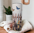 Kitten Tumbler 20oz With Reusable Straw, Can Be Personalized