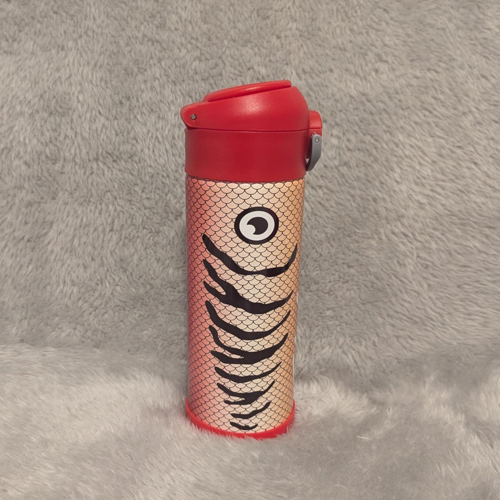 Kids Fishing Lure Water Bottle 12oz With Reusable Straw Can Be Personalized
