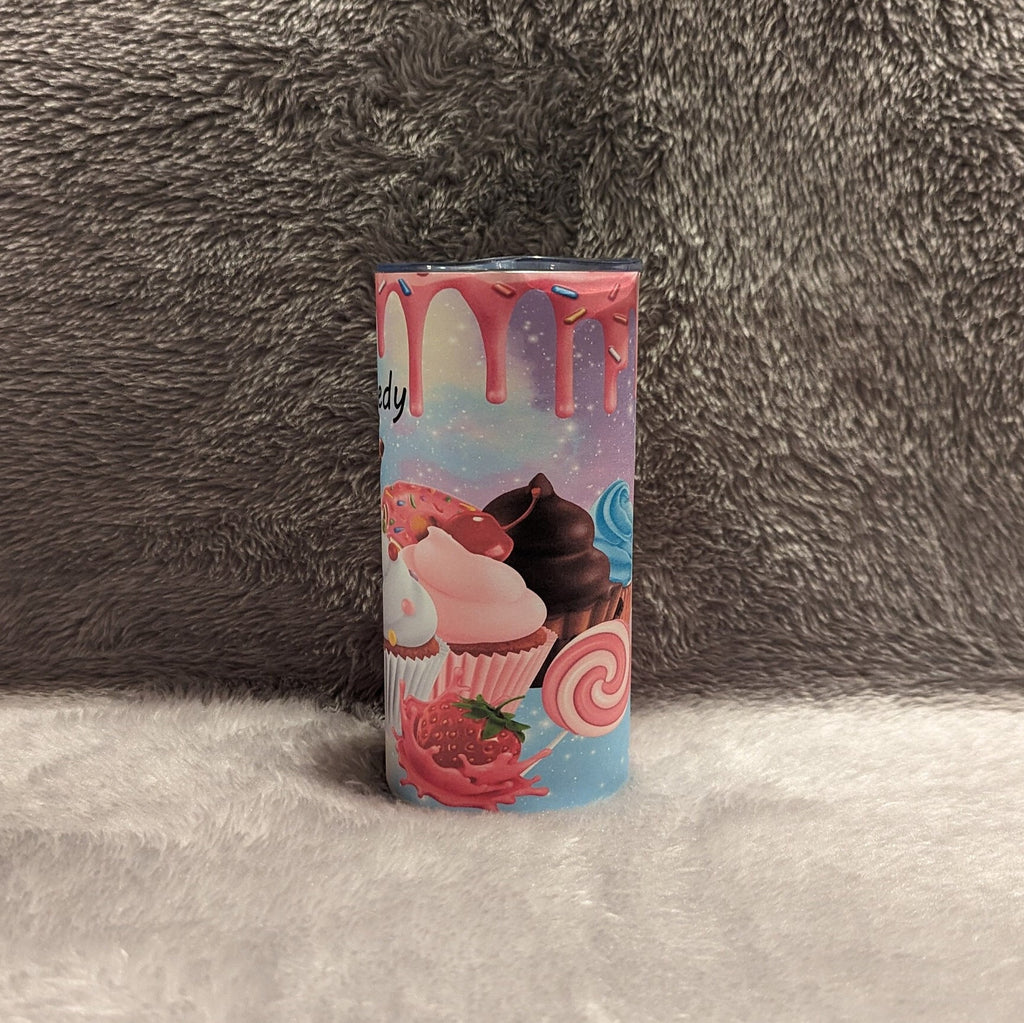Kids Cupcake Tumbler 15oz With Reusable Straw, Can Be Personalized