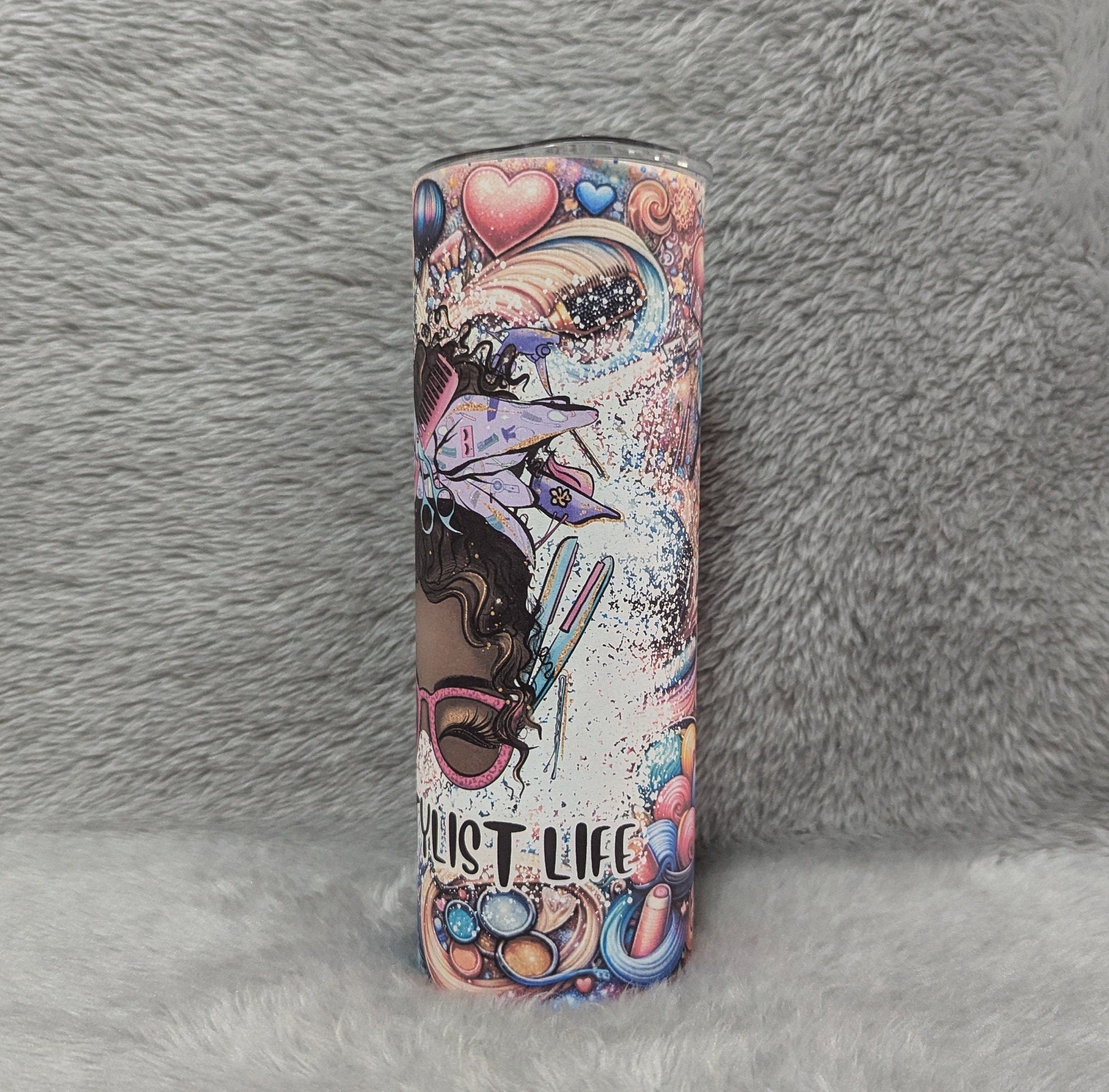 Hair Stylist Tumbler 20oz With Reusable Straw, Can Be Personalized