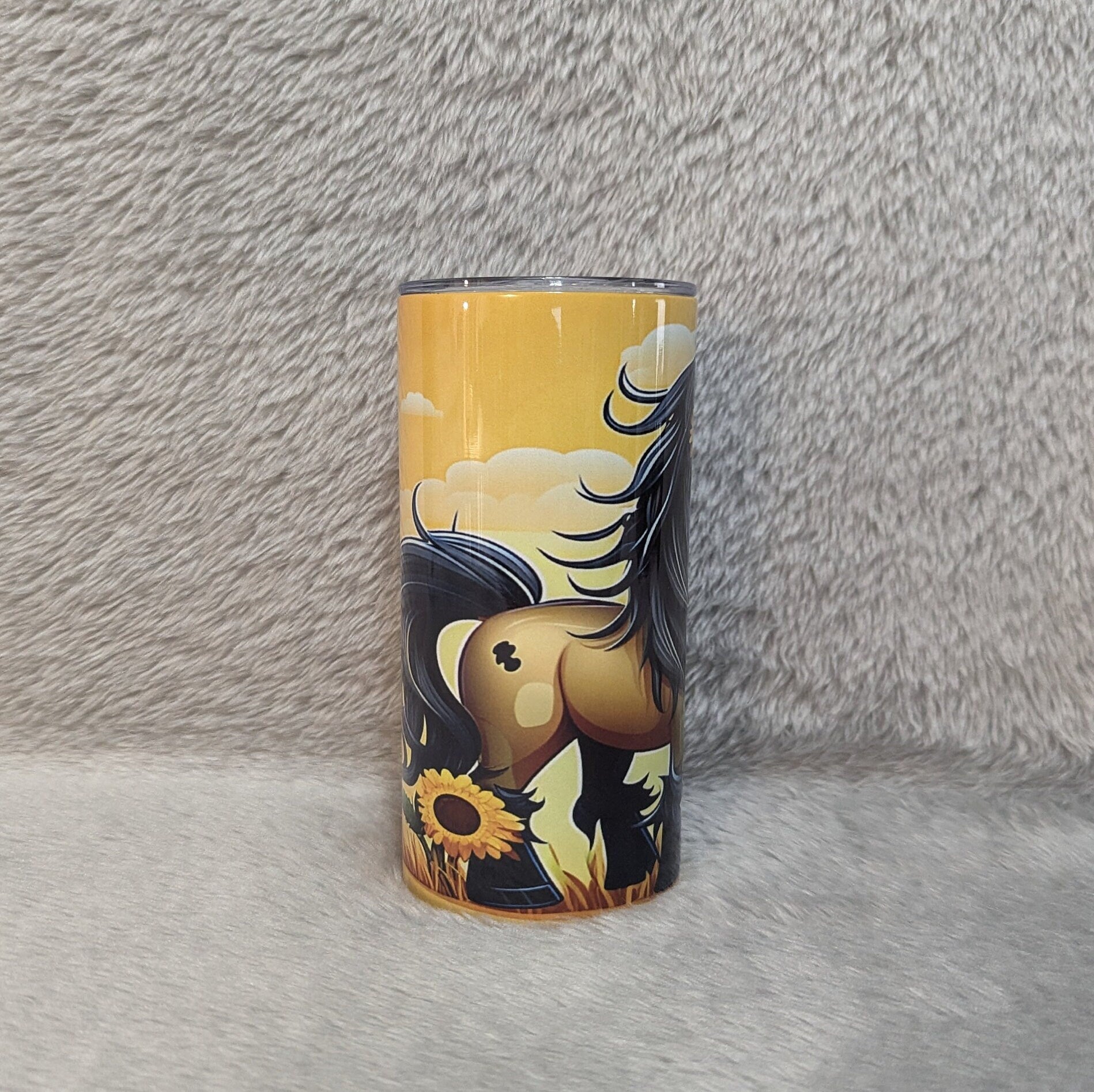 Kids Pony Tumbler 15oz With Reusable Straw, Can Be Personalized