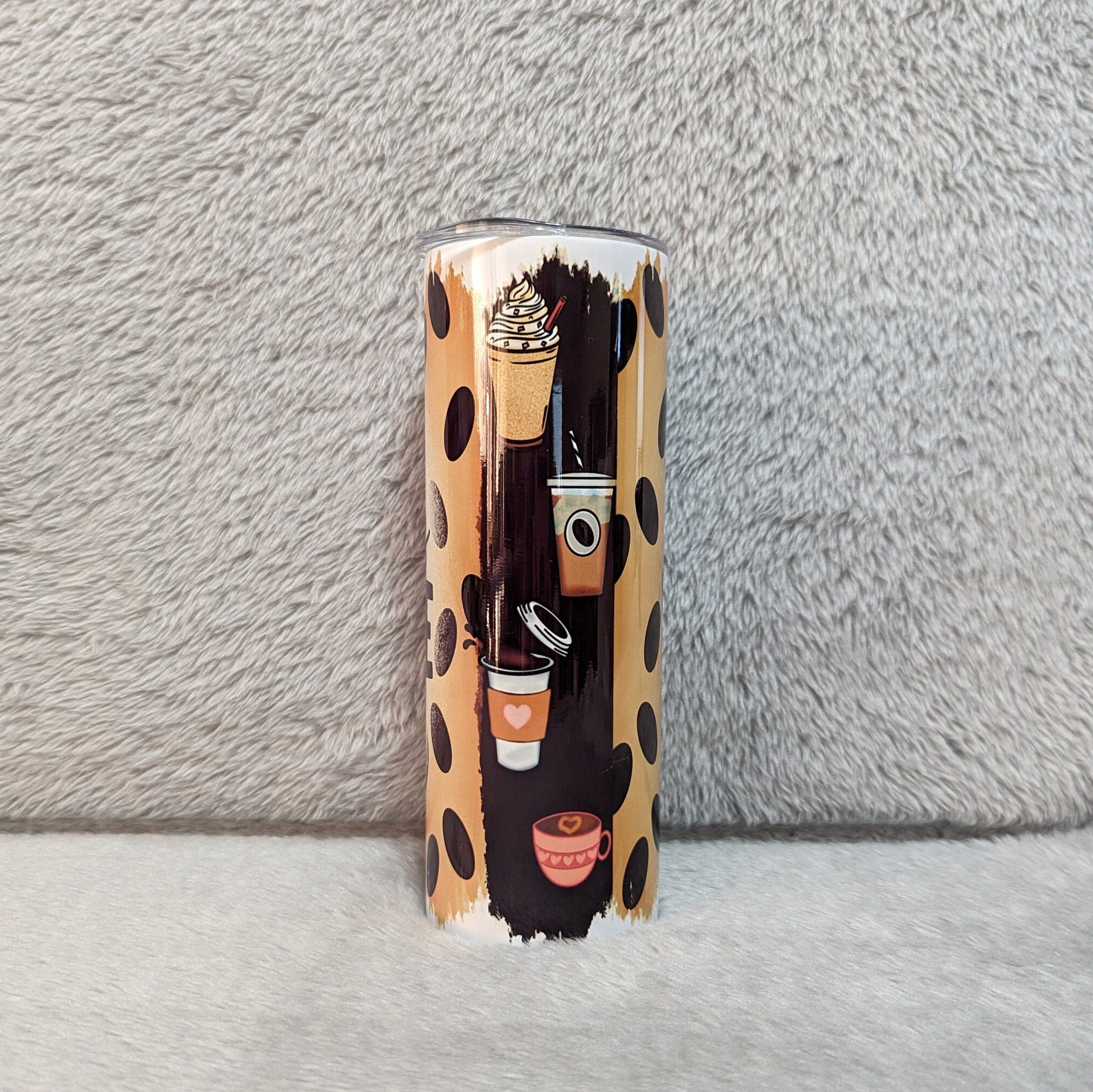 Life Happens Coffee Helps Coffee Tumbler 20oz With Reusable Straw
